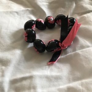 HAND-PAINTED bracelet hibiscus flowers Hawaii